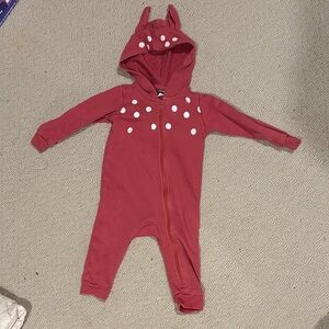 Tea Collection Fawn Onesie with White Dots